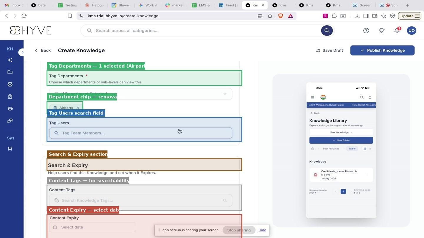 Setting Document Visibility - Public vs Private | BHyve Knowledge Hub